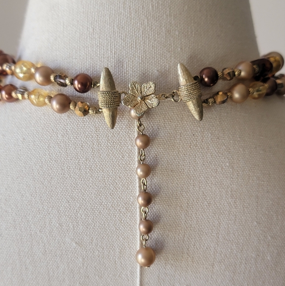 VTG Vendome Shades Of Autumn Necklace - Picture 8 of 10